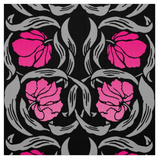 William MorrisPimpernel, pinkfarbenes rosa und Stoff (Muster)