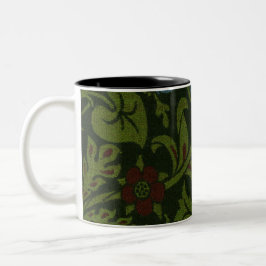 William Morris's (1834-1896) Tulip-Muster. Zweifarbige Tasse