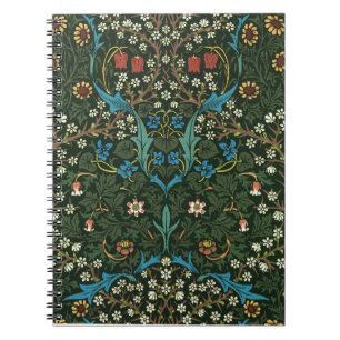 William Morris's (1834-1896) Violet and Columbine Notizblock