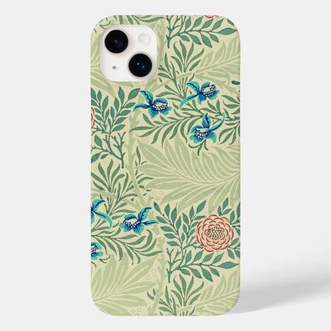 William Morris's berühmtes Larkspur-Muster Case-Mate iPhone Hülle (Rückseite)