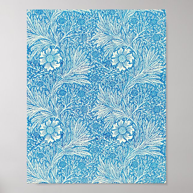 William Morris's berühmtes Marigold-Muster Poster (Vorne)