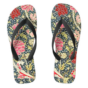 William Morris's berühmtes Muster Cray Flip Flops