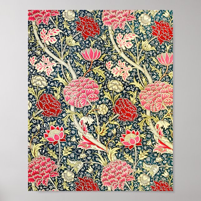 William Morris's berühmtes Muster Cray Poster (Vorne)