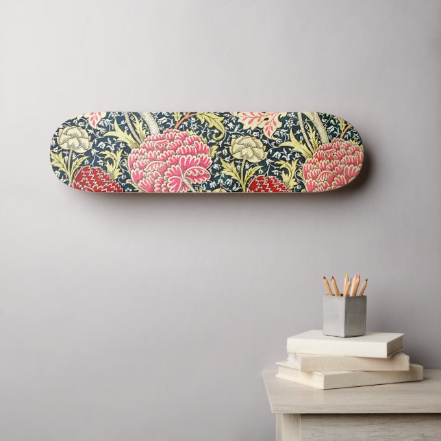 William Morris's berühmtes Muster Cray Skateboard (Wandkunst (Horz))
