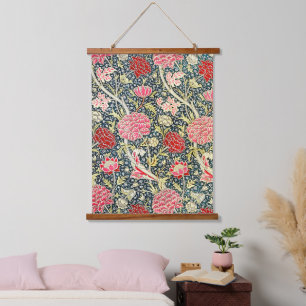 William Morris's berühmtes Muster Cray Wandteppich Mit Holzrahmen