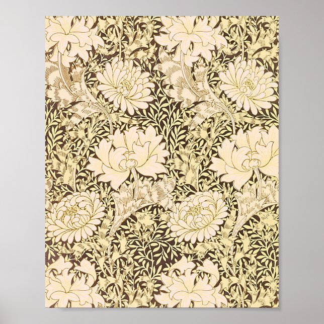 William Morris's Chrysanthemum-Muster Poster (Vorne)