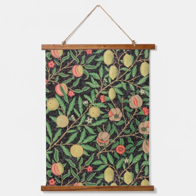 William Morris's Fruit pattern (1862) Wandteppich Mit Holzrahmen (Vorderseite)