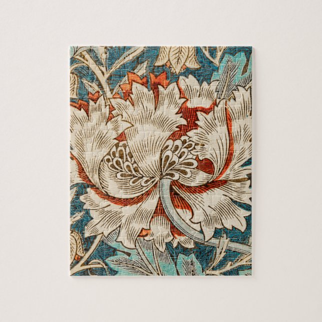 William Morris's Honeysuckle (1876) Puzzle (Vertikal)