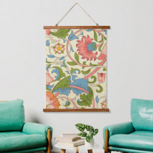 William Morris's Lodden berühmtes Muster Wandteppich Mit Holzrahmen