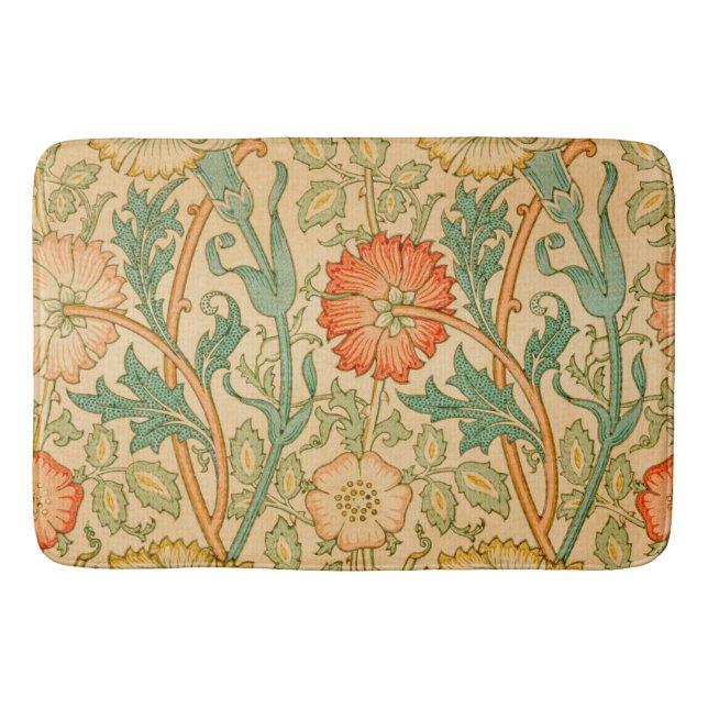 William Morris's Pink und Rose Badematte (Vorderseite)