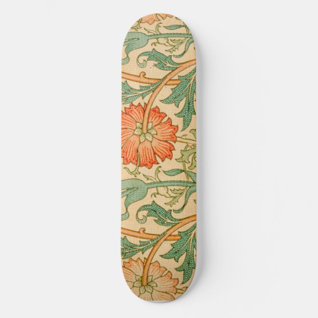 William Morris's Pink und Rose Skateboard (Vorderseite)