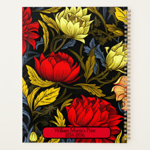 William Morris's Red & Yellow Floral Print Planer