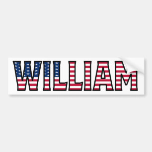 William Name Vorname USA Aufkleber Sticker Auto Autoaufkleber