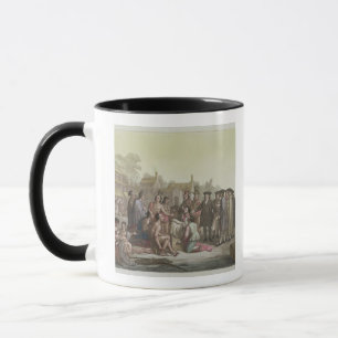 William Penn, der über den Vertrag führt zu Tasse