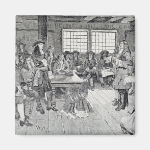 William Penn in der Konferenz mit den Kolonisten Magnet