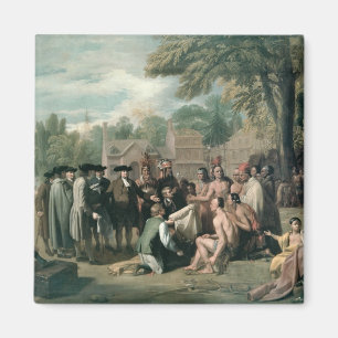William Penn's Agreement mit den Amerikanischen Ur Magnet