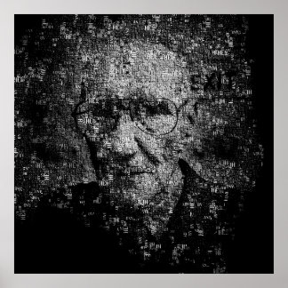 William S. Burroughs Typografisches Portrait Poster