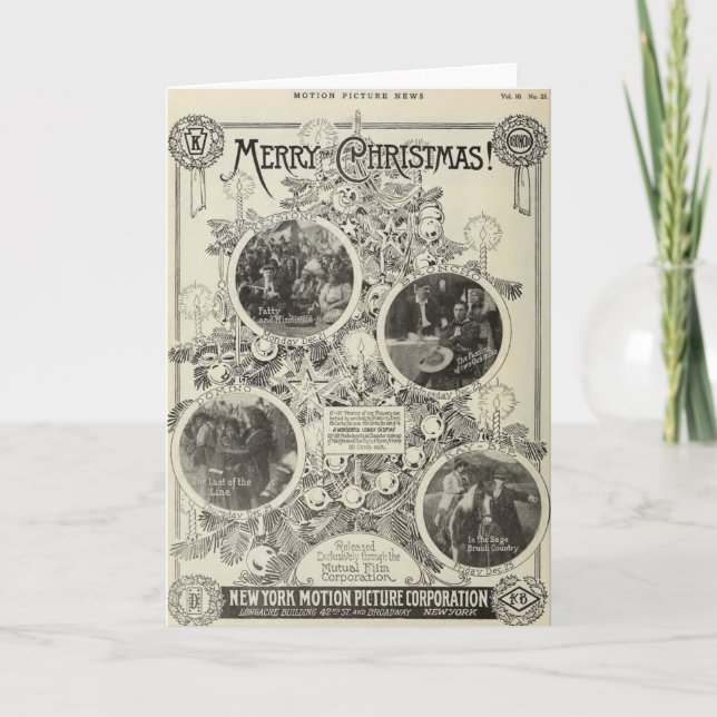 William S Hart Weihnachten 1914 Stummfilm und (Vorderseite)