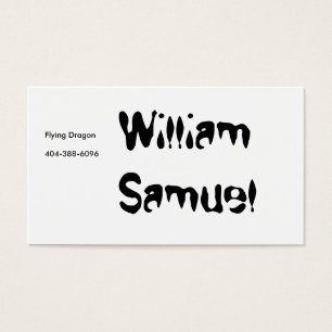 William Samuel, Fliegen-Drache