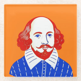 William Shakespear Portrait - Grafik Glasuntersetzer