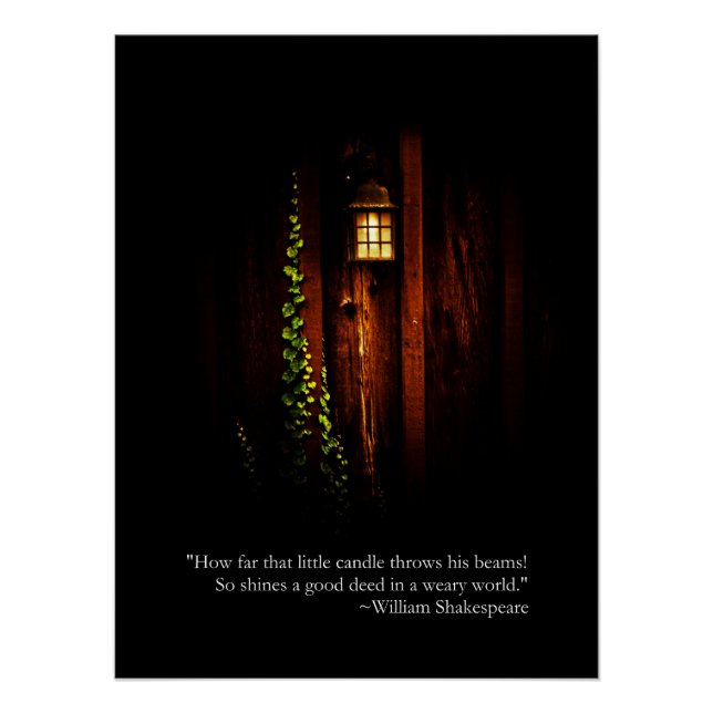 William Shakespeare Barn Lantern Poster (Vorderseite)