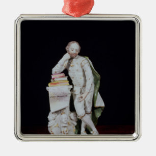 William Shakespeare, basiert auf dem Monument Silbernes Ornament