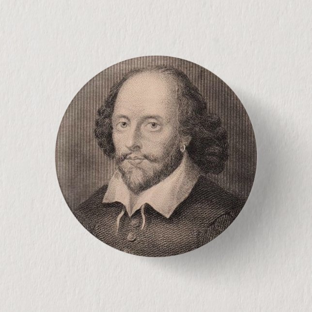 William Shakespeare Button (Vorderseite)