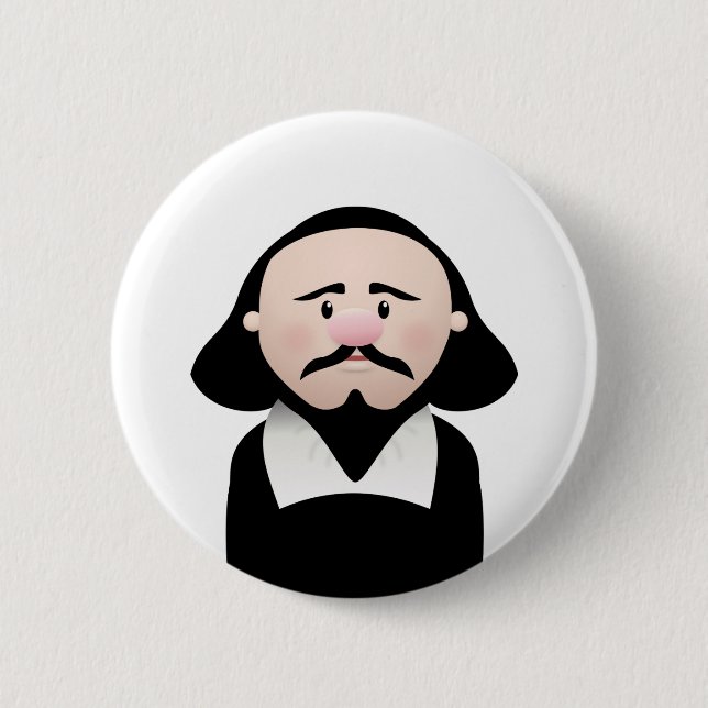 William Shakespeare Button (Vorderseite)