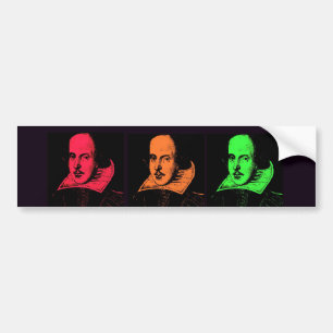 William Shakespeare-Collage Autoaufkleber
