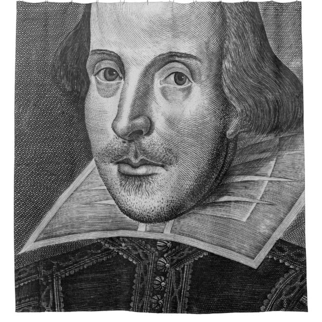 William Shakespeare Duschvorhang (Vorderseite)