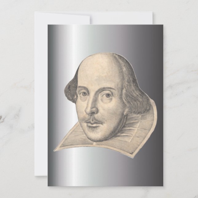 William Shakespeare Einladung (Vorderseite)