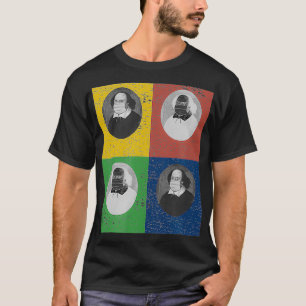 William Shakespeare Face Mask Portrait Square T-Shirt