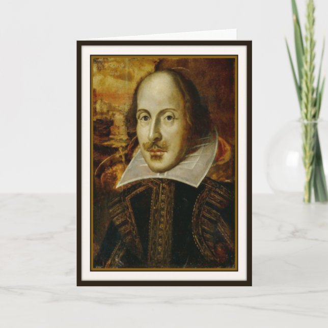 William Shakespeare Greeting Card Karte (Vorderseite)