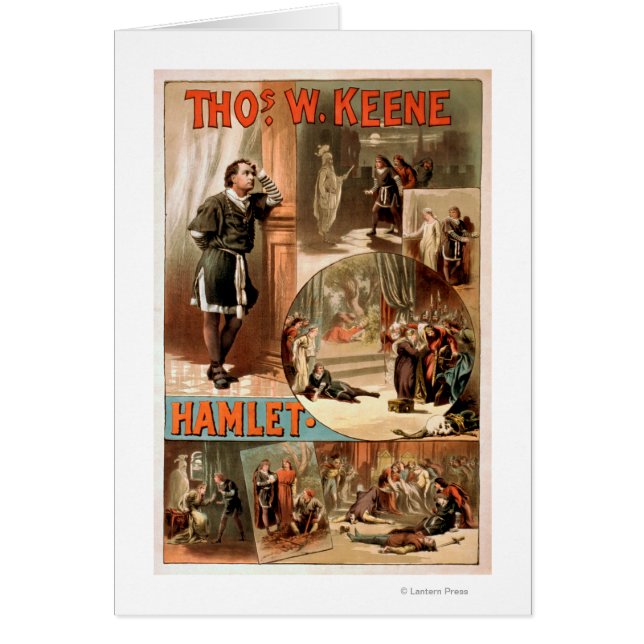 William Shakespeare "Hamlet" Theater Poster (Vorne)