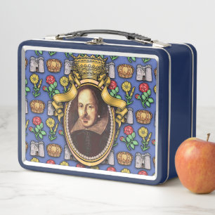 William Shakespeare Metall Lunch Box