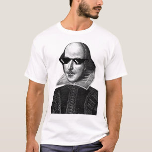 William Shakespeare mit Shades White Men's T-Shirt