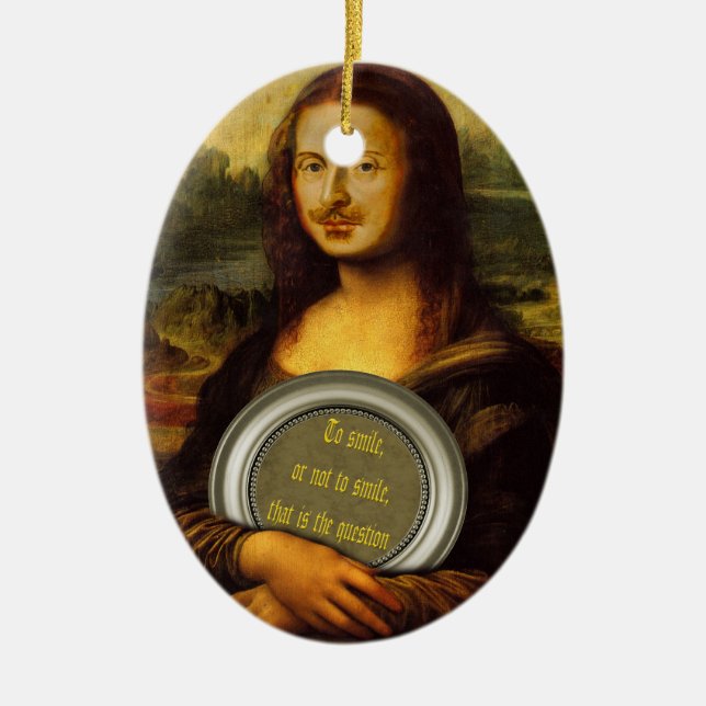William Shakespeare Parody Keramikornament (Vorne)
