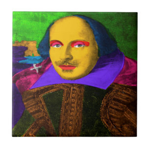 William Shakespeare Pop Art Fliese