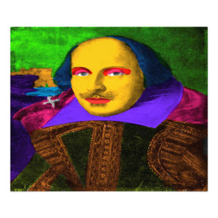 William Shakespeare Pop Art Fotodruck