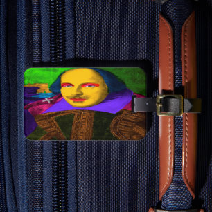 William Shakespeare Pop Art Luggage Tag Gepäckanhänger