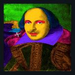 William Shakespeare Pop Art Poster<br><div class="desc">William Shakespeare (1564-1616) war ein englischer Dichter,  Dramatiker und Schauspieler,  weithin als der bestste Schriftsteller der englischen Sprache angesehen</div>