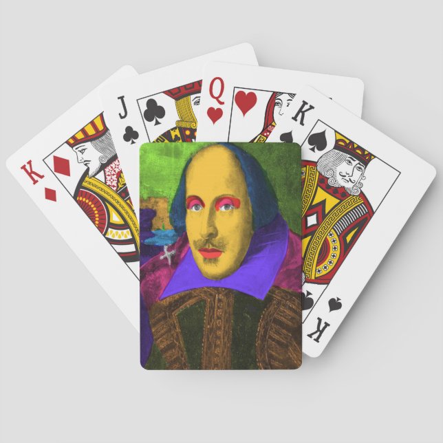 William Shakespeare Pop Art Spielkarten (Rückseite)