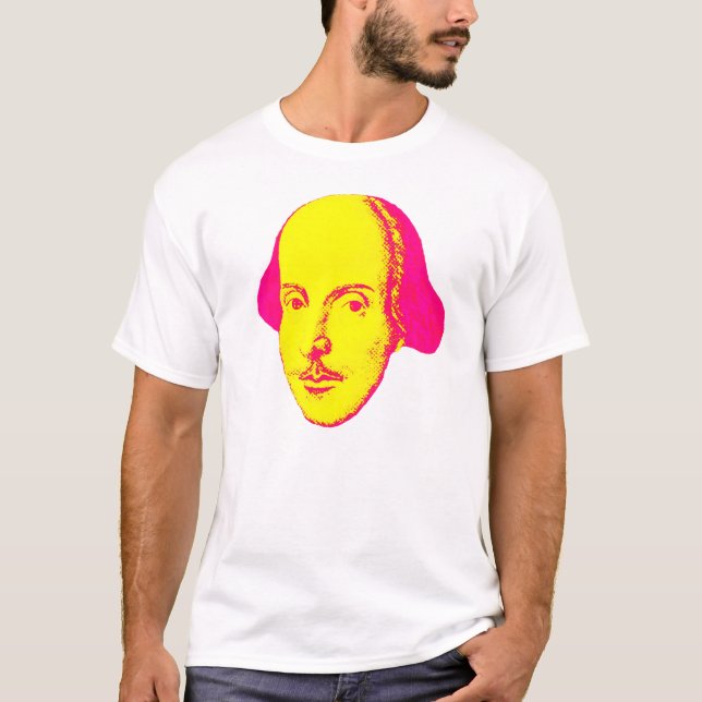 William Shakespeare Pop-Kunst T - Shirt (Vorderseite)