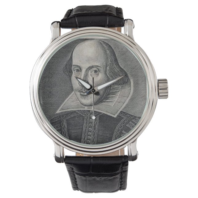 William Shakespeare Portrait Armbanduhr (Vorderseite)