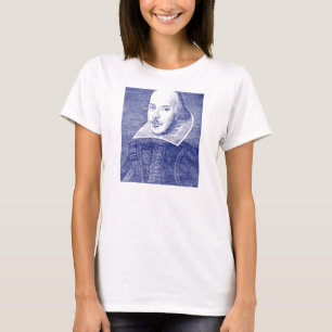 William Shakespeare Portrait aus dem ersten Folio T-Shirt