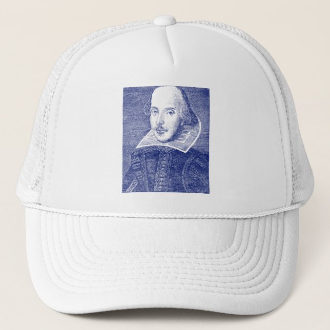 William Shakespeare Portrait aus dem ersten Folio Truckerkappe (Vorderseite)