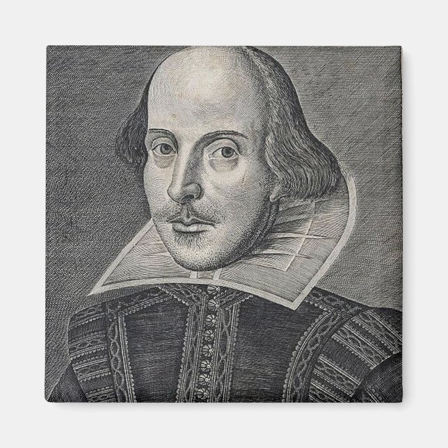 William Shakespeare Portrait Magnet (Vorne)