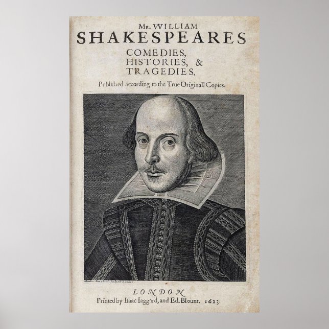 William Shakespeare Portrait Poster (Vorne)