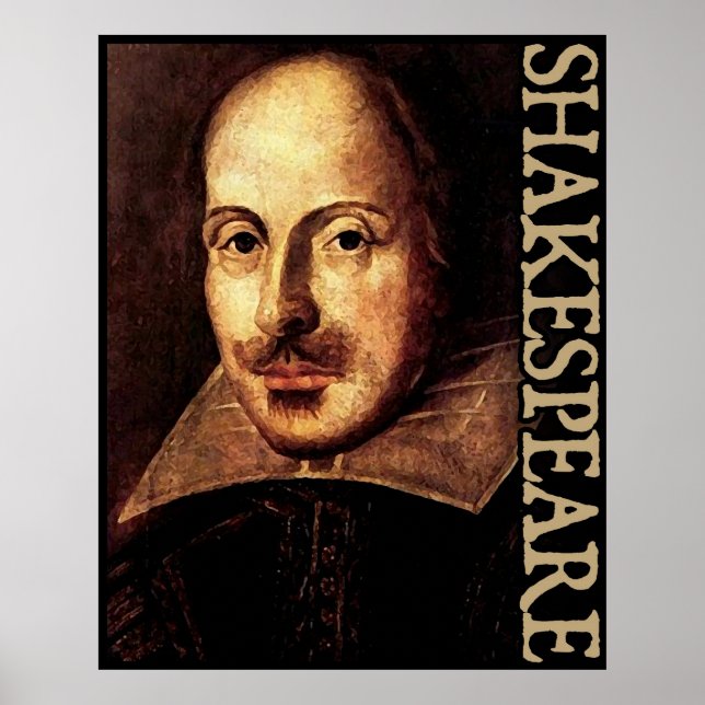 William Shakespeare Portrait Poster (Vorne)