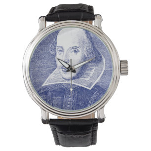 William Shakespeare Porträt First Folio Armbanduhr